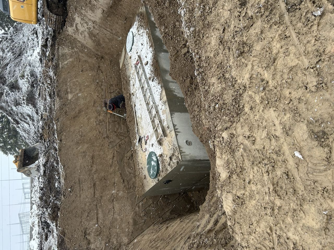 Septic tank installation