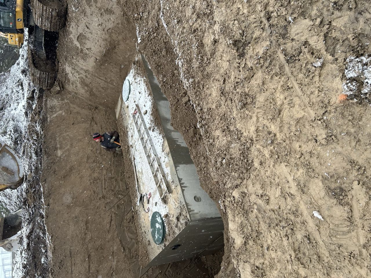 Septic tank installation