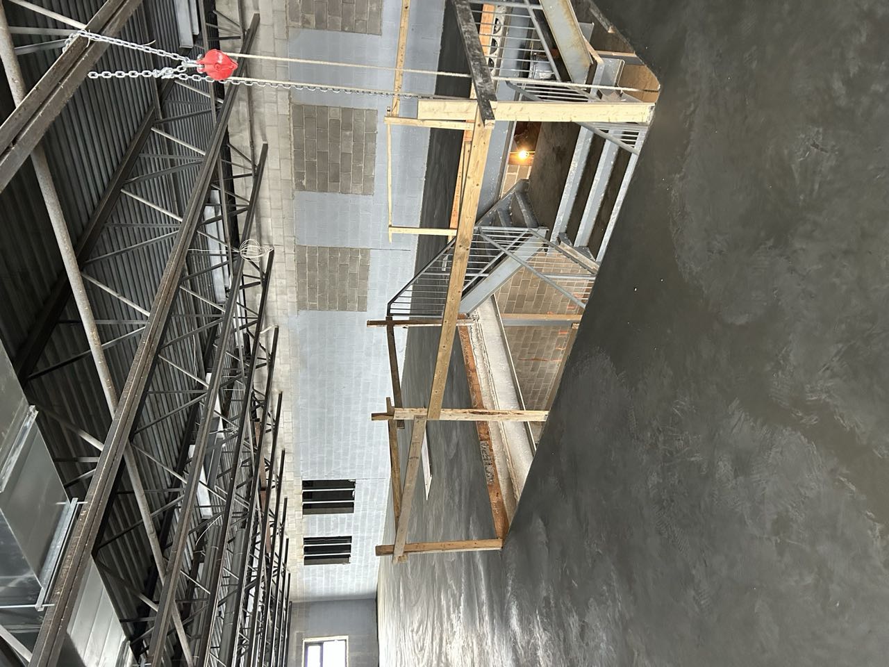Second floor concrete
